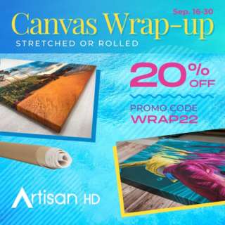 Stretch Your Creativity with Canvas!Bring your art to life with stretched or rolled canvas prints. Canvas is lightweight, easy to hang, and customizable for creating standout images.20% off canvas prints now through September 30th! Use Promo Code: WRAP22 http://artisanhd.com/print-products/custom-canvas-prints/ #canvas #homedecor #artisanhd #artprinting #bestcolor #masterpiece #canvassprints #weddingphotos #artprint #homedecor #portraitartist #professionalphotographer