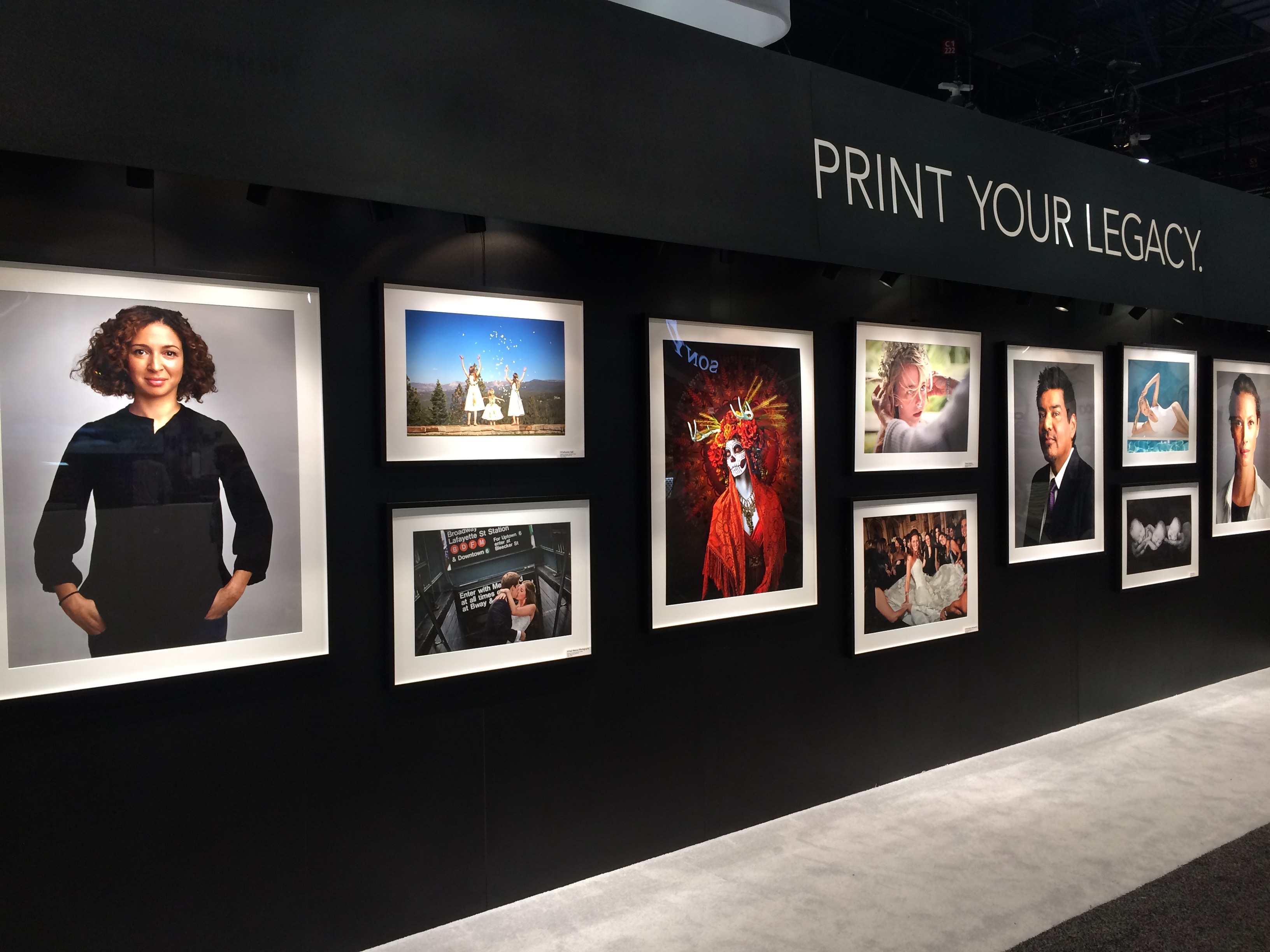 Professional Prints on display at the Wedding and Portrait Photography Expo in Las Vegas 2017
