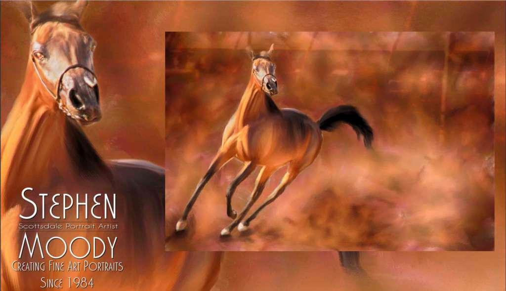 Stephen Moody's Unique Pet Portraits includes beautiful horses