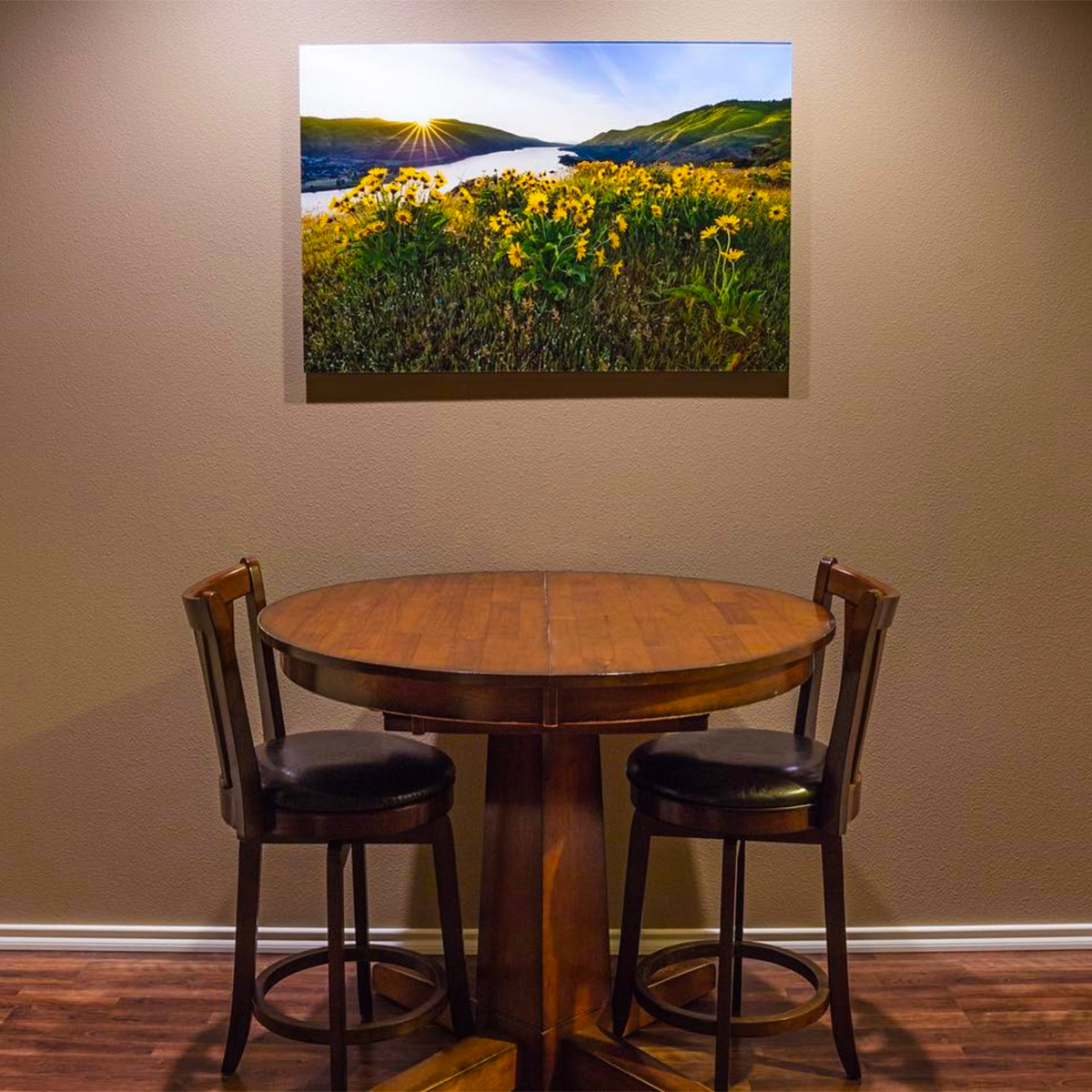 Acrylic Face Mount Print in Dining Room - Face Mounting Photos to Acyrlic