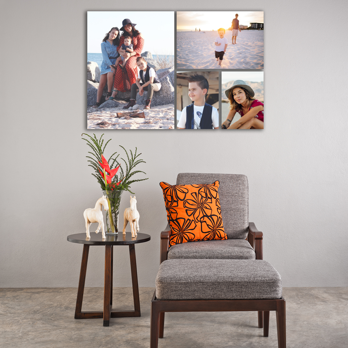 ArtisanHD Wall Art Gallery Clusters and Splits – Cluster 4 – Family Portraits Wall Art Collage