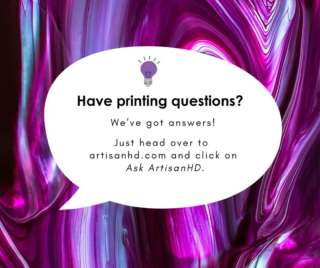 Got specific printing questions in mind? We’ve got answers!Just head over to our website and click on Ask ArtisanHD.If we think others might have the same question, you could even inspire our next blog post!ArtisanHD.com#artisanhd #artprinting #customprinting #printingservices #customprintingservices #fineartprinting #highdefinitionartprinting #photography #images #colormatch #fineartphoto #masterpiece #printartisans #askartisanhd #printingquestions #printingexperts #printingblog #blogposts