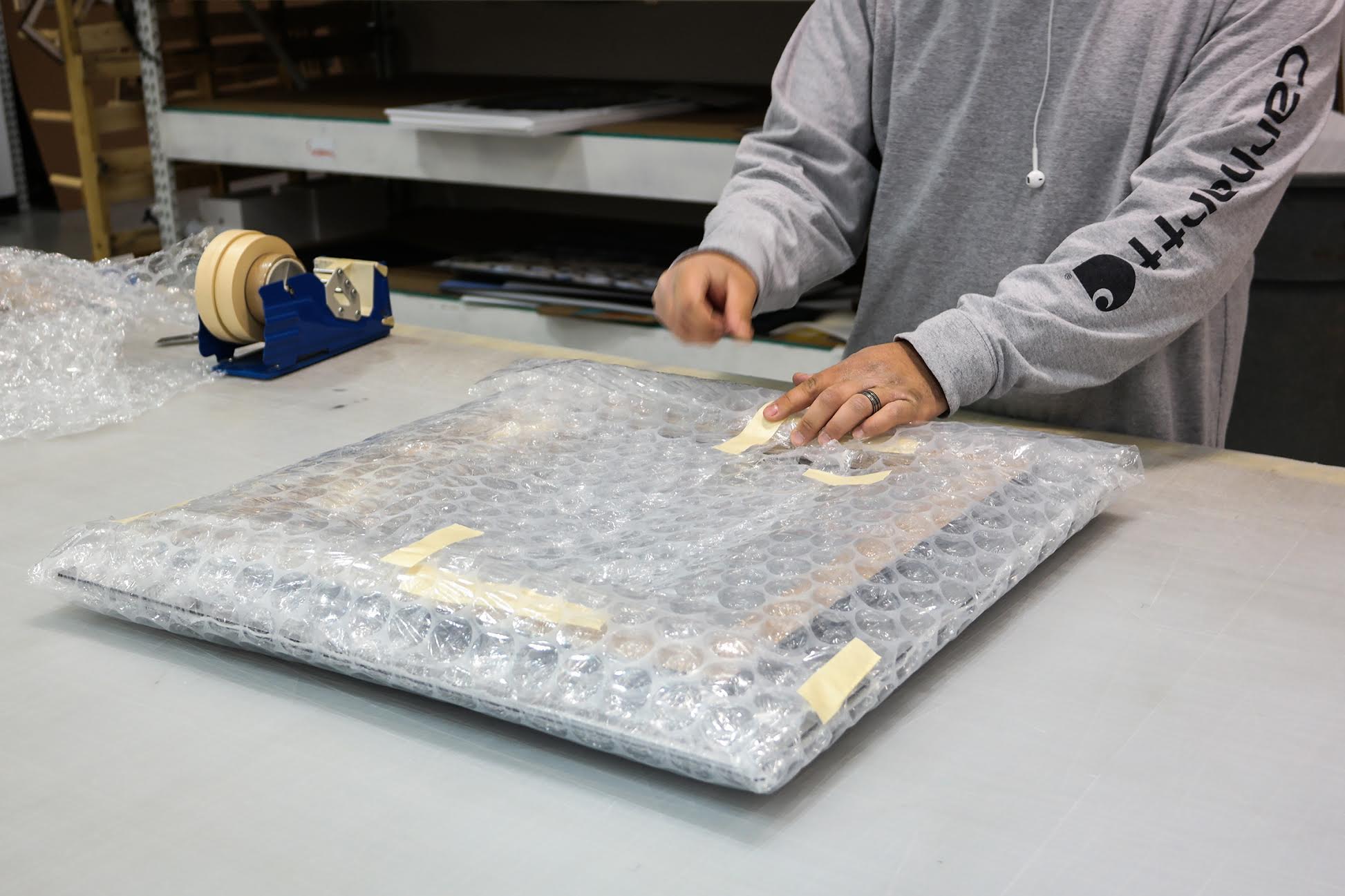 Even packaging is an important step in ArtisanHD's quality control measures