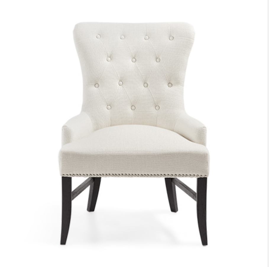 custom print decor white chair