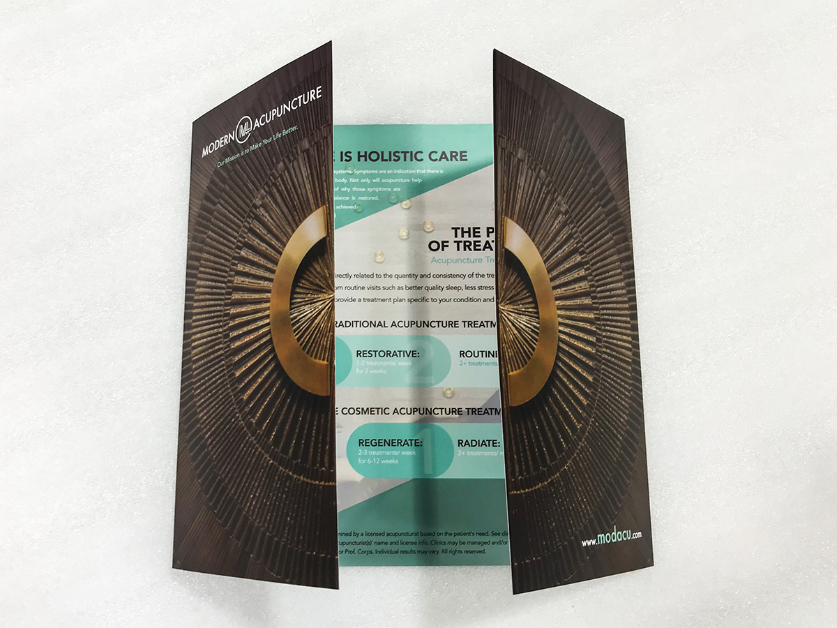 Modern Acupuncture Door Brochure Front