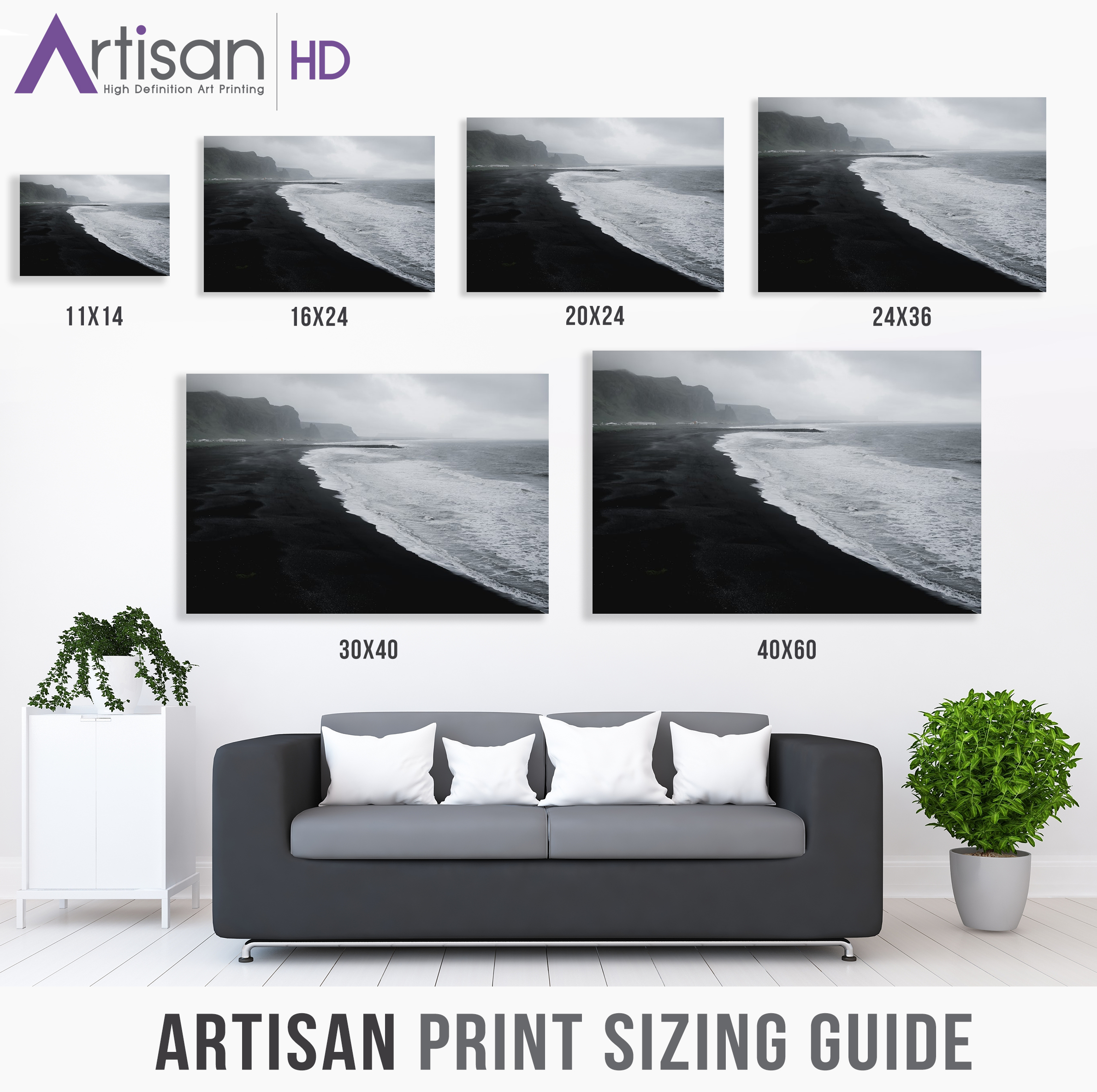 popular print sizes guide artisanhd