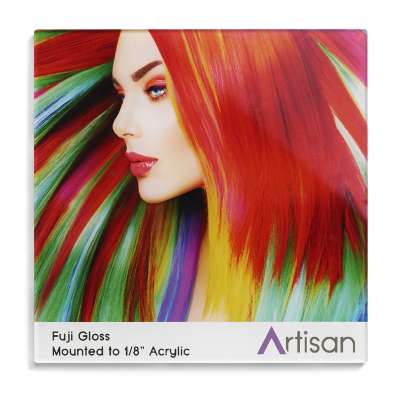 Fuji Glossy Mounted to 1/8 inch Acrylic overhead