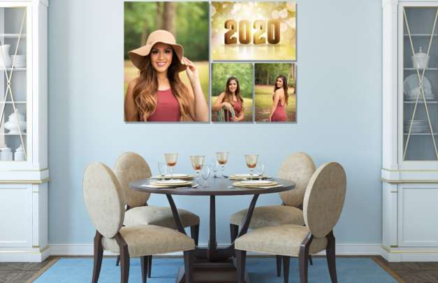 graduation photo custom graphics mock up over dining room table grad6.blog