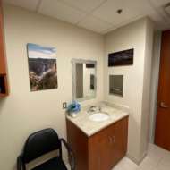 Michigan Reproductive Medicine 2 images in bathroom by sink