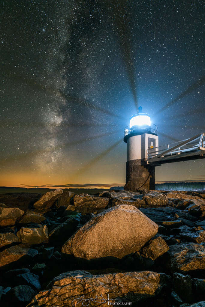 Marshall Point Lighthouse Milky Way