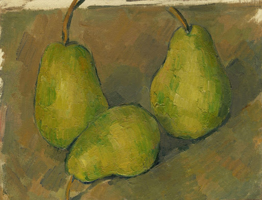 “Three Pears” painting by French artist Paul Cézanne