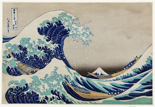The Great Wave off Kanagawa painting by Japanese artist Katsushika Hokusai