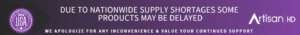 Supply Chain Shortage banner notice