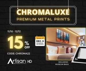 15 % off Chromaluxe sale from nov 18 to dec  12