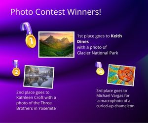 Photo Contest winners along with their photos