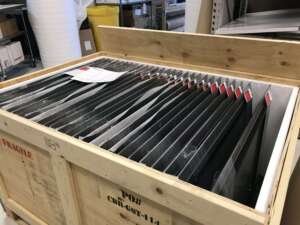 Crate of fine art prints bulk shipping