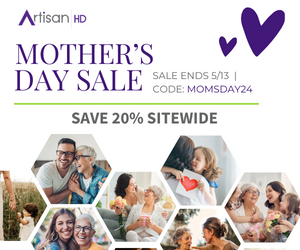 Images of families for Mothers Day Sale ad. Use code MOMSDAY24 to Save 20% Off On All Products When using ArtisanHD's Fine Art Printing Services_2
