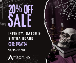 ArtisanHD 20% Off October 2024 Sale on Professional Photo Printing When You Use Promocode TREAT24 to Print Photos Direct to Gator Board 